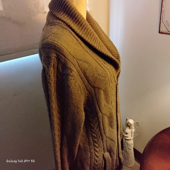 Thomas Parker NY Men's Brown Cardigan Button down Sweater NWTS - Picture 9 of 13